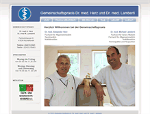 Tablet Screenshot of herz-lamberti.de